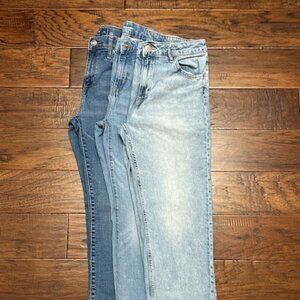 Youth Denim Bundle – Old Navy Slim Jeans (14) + H&M Relaxed (16) – 3 Pairs